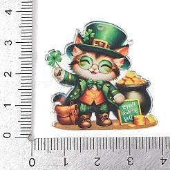 Saint Patrick's Day Opaque Printed Acrylic Pendants&nbsp;OACR-A045-05E