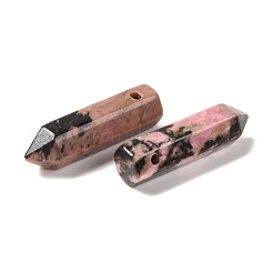 Natural Rhodonite Pointed Pendants&nbsp;G-D460-01S