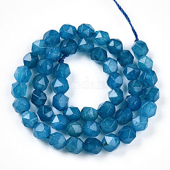 Dyed Natural White Jade Beads Strands&nbsp;G-T139-8mm-46F