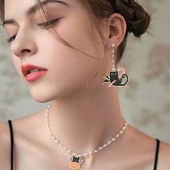10Pcs 5 Styles Halloween Theme Rack Plating Alloy Enamel Pendants&nbsp;ENAM-YW0006-21