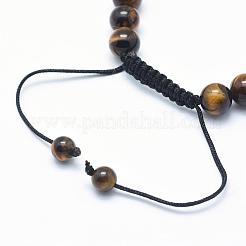 Natural Tiger Eye Braided Bead Bracelets&nbsp;BJEW-F276-D02