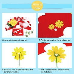 DIY Craft Bouquets Kit&nbsp;DIY-WH0157-01B