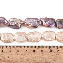 Natural Baroque Pearl Keshi Pearl Beads Strands&nbsp;PEAR-S020-D07-02
