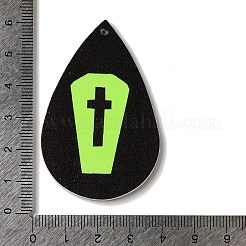 Halloween Imitation Leather Pendants&nbsp;FIND-K017-04D-02