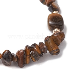 Natural Mixed Stone Chip & Cuboid Beaded Stretch Bracelets for Women&nbsp;BJEW-JB10808