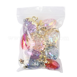 10Pcs 5 Styles Transparent Acrylic Pendants&nbsp;MACR-FS0002-09
