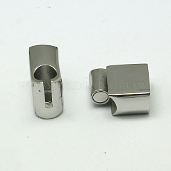 Tarnish Resistant 304 Stainless Steel Magnetic Clasps with Glue-in Ends&nbsp;STAS-I011-12