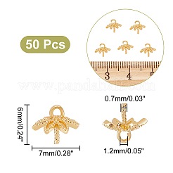 50Pcs Brass Cup Pearl Peg Bail Pendant&nbsp;KK-UN0001-25