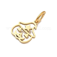 Halloween Theme 304 Stainless Steel Charms&nbsp;LS-STAS-Z164-04G-02