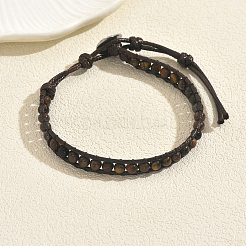 Natural Tiger Eye Round Beaded Bracelets&nbsp;GY7177