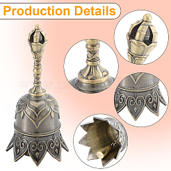 1Pc Alloy Hand Bell&nbsp;AJEW-GF0012-23AB
