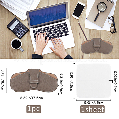 1Pc PU Leather Glasses Case&nbsp;AJEW-CN0002-38C
