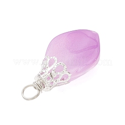 Imitation Jade Glass Pendants&nbsp;PALLOY-JF05025-01
