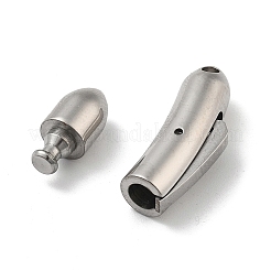 304 Stainless Steel Bayaonet Clasps&nbsp;STAS-V008-26P