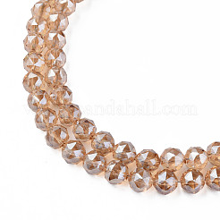Electroplate Transparent Glass Bead Strands&nbsp;EGLA-N002-34B-F01