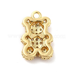 Brass Micro Pave Cubic Zirconia Pendants&nbsp;KK-Q772-05G
