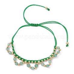 6Pcs 6 Colors Flower Glass Seed Beads & Natural Mixed Gemstone Beaded Bracelets&nbsp;BJEW-MZ00222