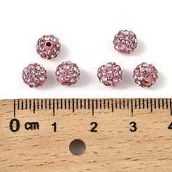 Polymer Clay Rhinestone Beads&nbsp;RB-H284-6MM-223