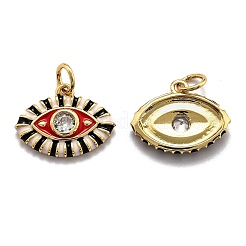 Brass Cubic Zirconia Pendants&nbsp;X-ZIRC-O044-03D-G