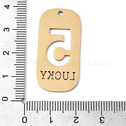 304 Stainless Steel Pendants&nbsp;STAS-D200-02F-G