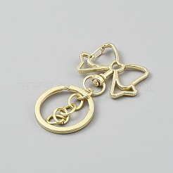 Alloy Keychain Clasps&nbsp;KEYC-WH20008-16B-01