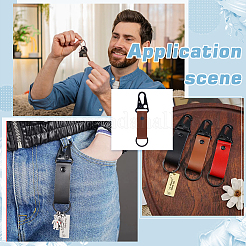 4Pcs PU Leather Belt Keychains&nbsp;AJEW-PH0010-27B
