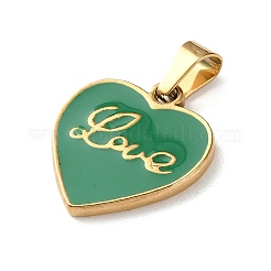 201 Stainless Steel Enamel Pendants&nbsp;STAS-U053-06G-02