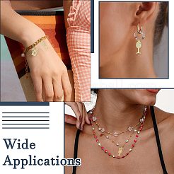 10Pcs 10 Styles Brass Micro Pave Cubic Zirconia Pendants&nbsp;KK-CJ0004-34