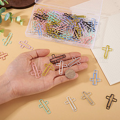 80Pcs 8 Styles Iron & Plastic Paper Clips&nbsp;AJEW-TA0002-97