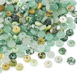 180Pcs 4 Styles Natural Serpentine Jade & Green Aventurin & Green Spot Jasper Beads&nbsp;G-TA0003-08B
