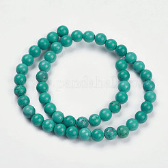 Natural Howlite Beads Strands&nbsp;X-G-K205-02-6mm