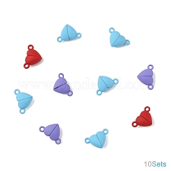 10 Sets Alloy Magnetic Clasps with Loops&nbsp;FIND-LP0004-76M