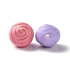Spray Painted ABS Plastic Beads&nbsp;KY-G025-04