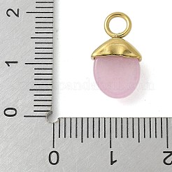 Natural Rose Quartz Pendants&nbsp;STAS-L277-07G-03