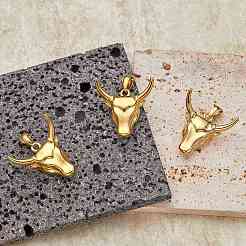 5Pcs 304 Stainless Steel Pendants&nbsp;STAS-SZ0003-27