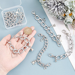 6Pcs 6 Styles Aluminum Canvas Shoes Chains&nbsp;FIND-GO00005