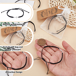 24Pcs Alloy Cross Link Bracelets&nbsp;BJEW-GO0001-44