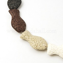 Natural Lava Rock Beads Strands&nbsp;G921-12