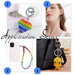 AHADERMAKER&reg 20 Strands 20 Colors Glass Beads Strands&nbsp;EGLA-GA0001-05