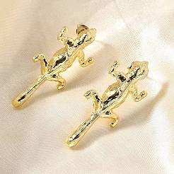 Brass Stud Earrings&nbsp;EJEW-B118-02G