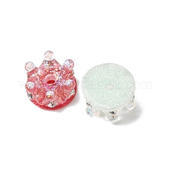 Transparent Resin & Crystal Rhinestone Beads&nbsp;RESI-G119-11