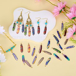 30Pcs 10 Style Rack Plating Alloy Pendants&nbsp;FIND-SZ0003-44