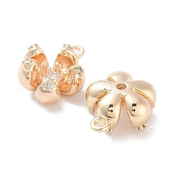 Brass Micro Pave Cubic Zirconia Charms&nbsp;X-KK-F871-34G