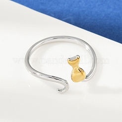 304 Stainless Steel Cuff Rings&nbsp;RJEW-P153-04G