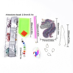 DIY Unicorn Diamond Painting Wind Chime Kits&nbsp;DIY-WH0246-93