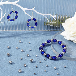 120Pcs 6 Style 304 Stainless Steel Beads&nbsp;STAS-UN0025-48