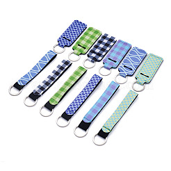 12Pcs 12 Style Polyester Pendant Keychains&nbsp;KEYC-BY0001-02
