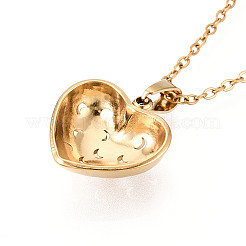 304 Stainless Steel Pendant Necklaces&nbsp;NJEW-T018-38G