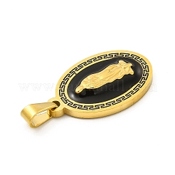 PVD Vacuum Plating 304 Stainless Steel Enamel Pendants&nbsp;STAS-A073-18G