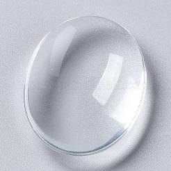 Transparent Glass Cabochons&nbsp;GLAA-XCP0011-26